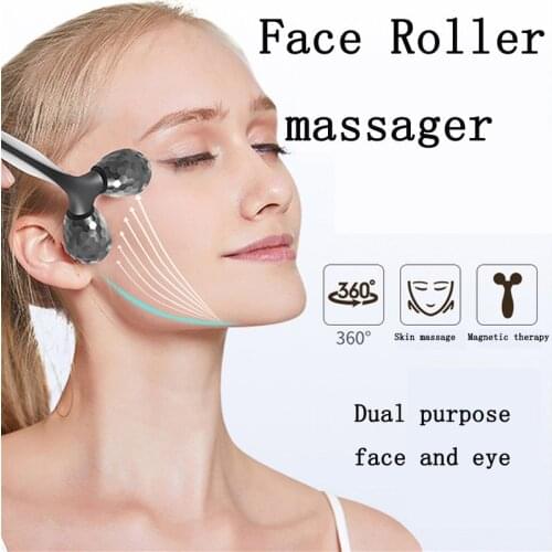 Facial Roller Massager 3d Hand-Operated Facial Eye Relief Beauty Instrument Shave the Chin V Face Lift Portable Magnetic Therapy