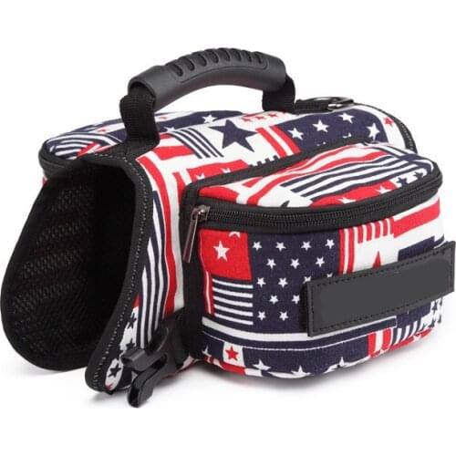 AHUAPET Dog Backpack Pet Adjustable Saddle Bag Harness Carrier For Dogs Traveling Hiking Camping Golden Retriever Accessories E