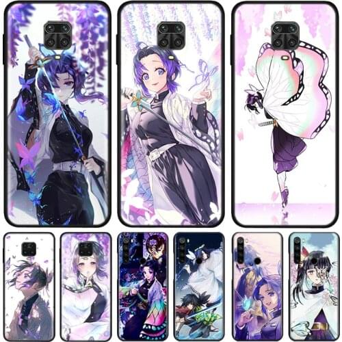 Shinobu Kimetsu No Yaiba Silicone Cover For Xiaomi Redmi Note 9 9A 9C 9S Pro Max 8T 8 7 6 5 Pro 5A 4X 4 Prime Phone Case