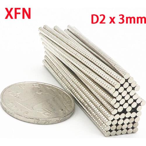 10/20/50/100/200/500/1000 PCS 2x3 Round Magnet 2x3 Super Strong Magnets NdFeB Powerful Magnetic Rare Earth Neodymium Magnet