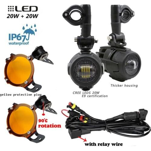 40W LED Fog Lights For Honda Africa Twin CRF1000L NC700X For Honda CRF 1000 L ADV Motorcycle Accessories Auxiliary Assembliy