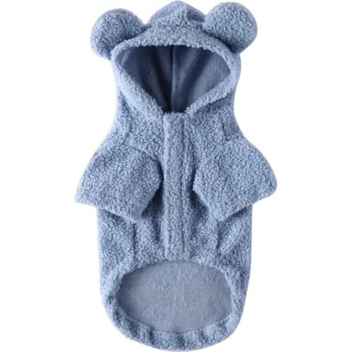 Warm Plush Dog Jacket Pet Clothes Small Dogs Cats Soft Fleece Cat Dog Coat Velvet Clothing Outfits Chihuahua Pug Bulldog Costume