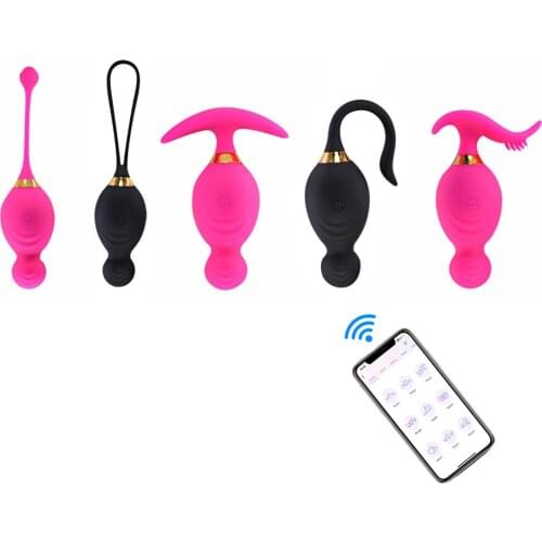 Vaginal Balls Women APP Bluetooth G-Spot Massager Vagina Tighten Vibrating Egg Sex Toys For Woman Kegel Balls Sex Toys for Adult