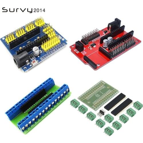 1pcs NANO V3.0 3.0 Controller Terminal Adapter Expansion Board NANO IO Shield Simple Extension Plate For Arduino AVR ATMEGA328P