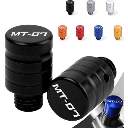 2pcs M10*1.25 Rear View Side Mirrors Hole Plug Screws Caps Cover Bolts For Yamaha MT07 MT 07 MT-07 2015-2021 2016 2017 2018 2019