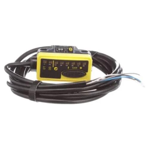 QS30LLP Sensor, Laser, 0.2 to 18 m, 2 m, 5 Wire Cable, LED, 10 to 30 VDC, 500 ms, 70 ms 02993