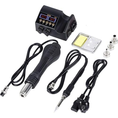 Two In One 800w Hot Air Gun Welding Station 8898 Adjustitable Multifunctional Rework Soldering Station Iron Tools