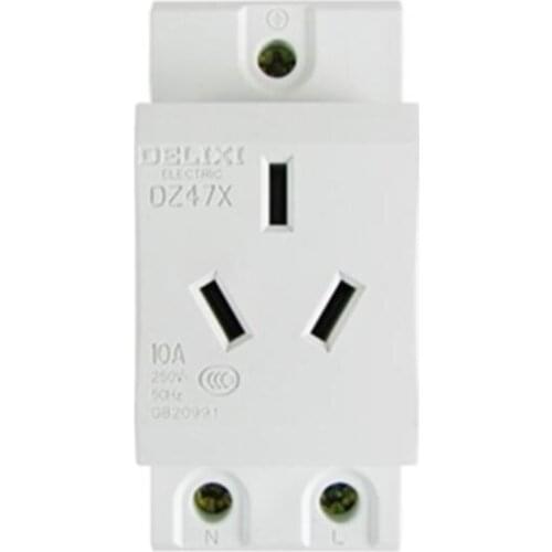 DZ47X310 2P+E | 10A | 250VAC DZ47X guide receptacle