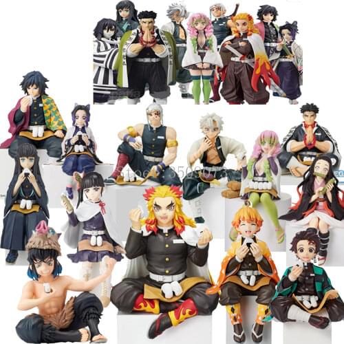 14cm Demon Slayer Anime Figure Hashibira Inosuke Kamado Tanjirou Action Figure Kimetsu no Yaiba Premium Chokonose Figurine Toys