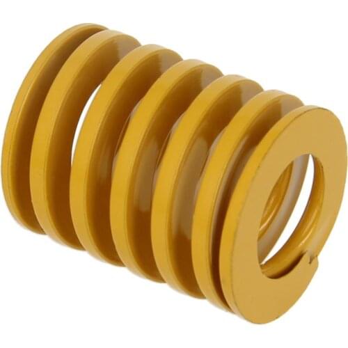 MroMax Mold Spring-lighter Load Spring Steel Paint Yellow OD 6/8/10/12/1618/20/22/25/30mm ID 34/5/6/8/9/10/12.5/15mm Hardware