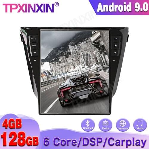 For Nissan Qashqai 2013-2018 128G Android 9 Tesla Style Car GPS Navigation Headunit Tape Recorder Multimedia Player Auto Stereo