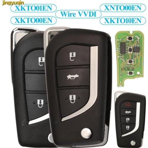 Jingyuqin Wired VVDI2 Mini Key Tool For Toyota Xhorse XKTO01EN/XKTO00EN/XNTO00EN/XKTO10EN Remote Car Key Control Universal