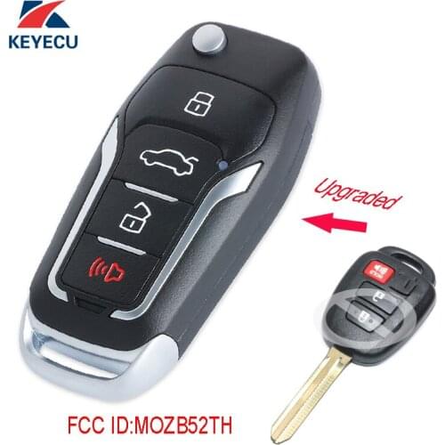 KEYECU Replacement Upgraded Flip Remote Car Key Fob 314MHz G for 2014 2015 2016 Scion tC iQ / Toyota Yaris FCC ID: MOZB52TH