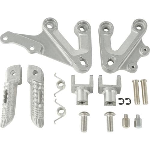 Motorcycle Aluminum Front Foot Pegs Footrest Bracket Set For Suzuki GSXR 1000 2003-2004