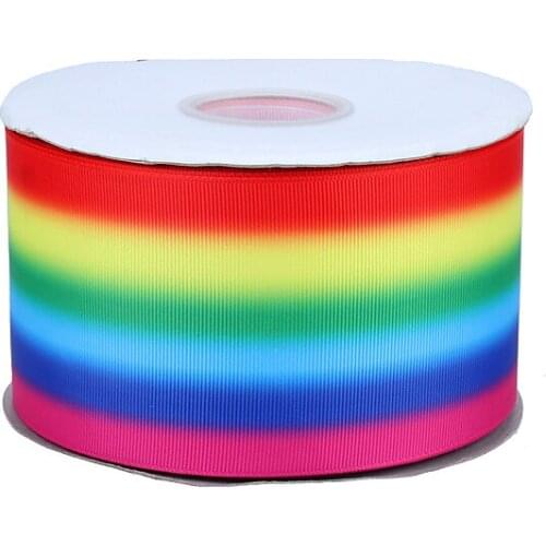 50yards/lot)FLORA Ribbons new arrival ombre grosgrain ribbon for cheer bows