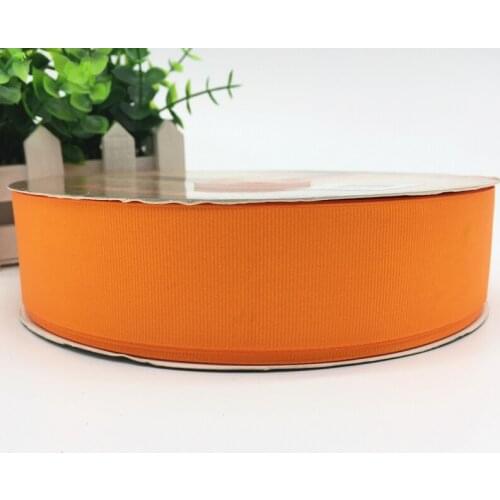 5 yards High Quality Ribbon 6/10/15/20/25/38/50mm Wedding Decoration Grosgrain Ribbon Gift Wrapping Christmas Ribbon #Orange