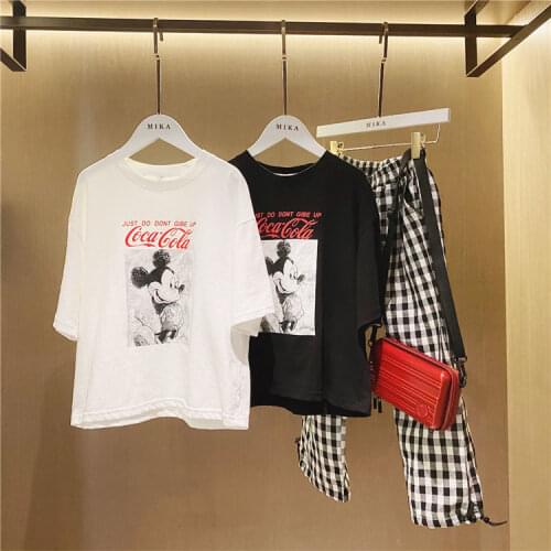 Summer Girls Clothes Outfits teenagers Children sets cartoon Short Sweatshirts T-shirts Plaid pants 5 6 7 8 9 10 11 12 13 Years