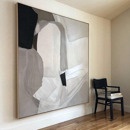 Fashion 100% Handmade Abstract Luxury Golden Black Oil Painting for Living Room Modern Painting wall decor picture art Gift