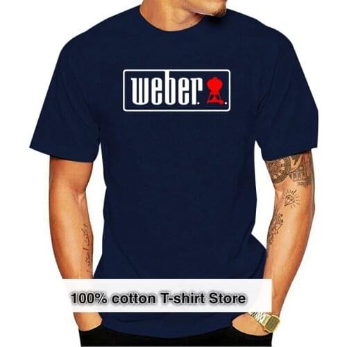 Weber Outdoor Charcoal Grills BBQ Mens Round Neck Tops