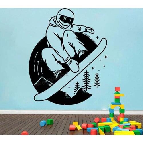 Snowboard Wall decal Winter sport Extreme sport Board Motivation Healthy Wall Sticker Home Room Decor Art Vinyl Decal B207