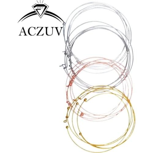 Wholesale Lot 100 1.2mm Wire Metal Collar Necklace Circle Ring Loops for Jewelry Making Rhodium/Silver/Gold/Rose Gold Opational
