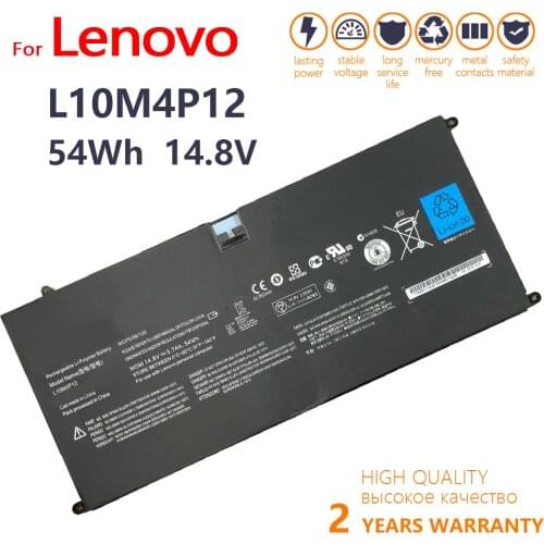 Genuine New Original Laptop replacement Li-ion Battery for LENOVO U300S U300 L10M4P12 Yoga 13 14.8v 54wh