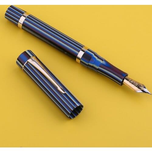 Moonman M700 Resin Fountain Pen No. 6 BOCK Nib with Converter Fine Size 0.5mm Germany Imported Golden Clip Beautiful Writing Pen