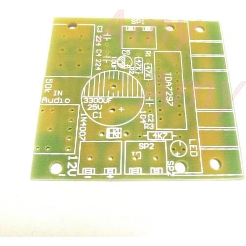 10pcs/lot TDA7297 amplifier board dual-channel noise amplifier module amplifier board PCB board space board