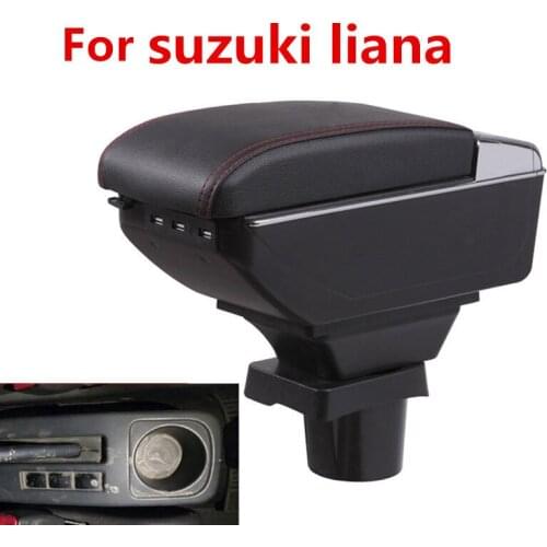 For suzuki liana armrest box central Store content Storage box armrest box with cup holder ashtray USB interface