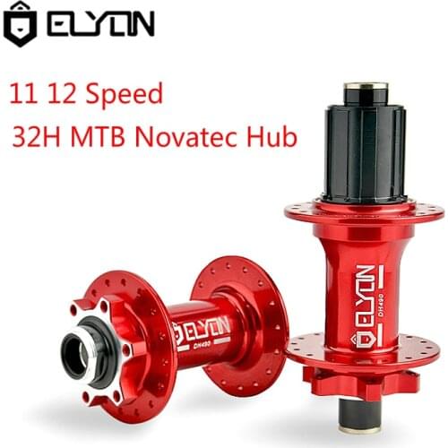 Quick Release MTB Novatec Hubs Disc Card Brake Mountain Bike Hub Bearing Bicycle Hubs 32 Holes 11 12Speed Novatec Front/Rear Set