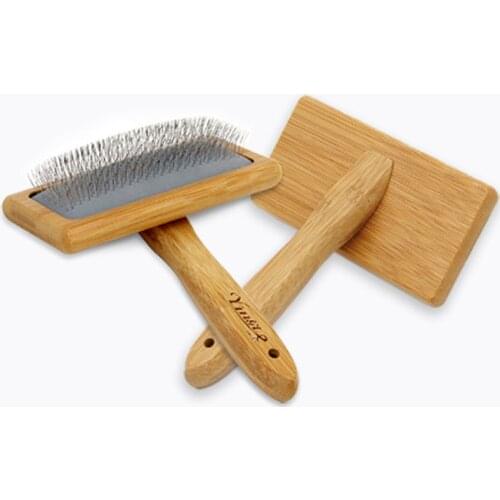 Pet Dog Comb Cat Hair Remover Bath Massage Grooming Brush Wood Puppy Big Dog Dematting Comb Hair Shedding Supplies Cleaning Tool