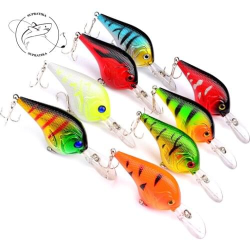 Bass Crankbait Fishing Lure Rattle Sound Wobbler hard bait 95mm/11g Diving 2.7m Freshwater Artificial Bait Beach Trailer Pesca