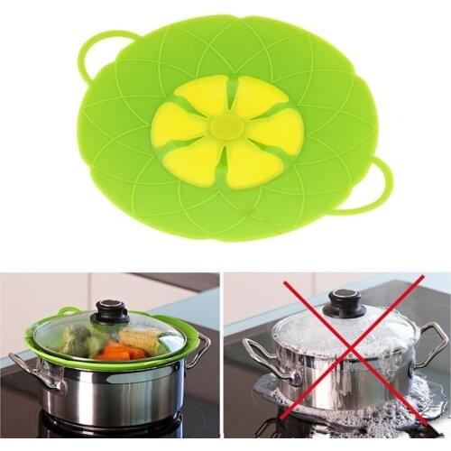 Cooking 3D Flower Silicone Lid Spill Stopper Anti-overflow splash Silicone Cover For Pot Pan Eco-Friendly Kitchen Tools 10"