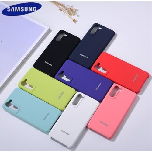 Original Samsung Galaxy S21+ S21 Ultra S 21 Liquid Silicone Case Soft Back Protective Shockproof Phone Cover Coque For S21 Plus