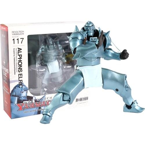 Revoltech Series NO.117 Fullmetal Alchemist Alphonse Elric PVC Action Figure Collectible Model Toy