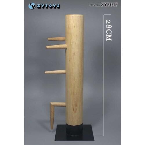 ZYTOYS 1/6 ZY3013 Wooden Dummy Ip Man Simulate Enemy Practice Kung Fu Pile For 12" Action Figure Body Accessories Doll Toy