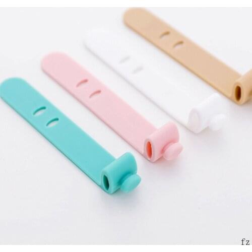 2000 Pcs Candy Color Bone Type Winder Smart Wrap Cable Organizer for Headphone Earphone Charger Cables