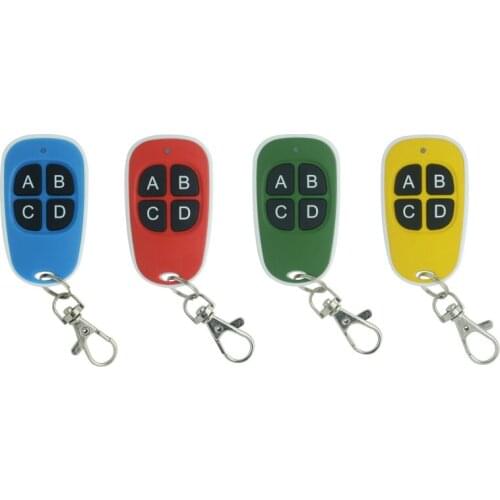 433mhz Remote Control Garage Gate Door Duplicator 4 Keys Wireless Backup Remote Key Clone Controller High Quality Drop Shipping