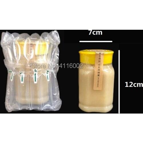 500pcs Inflatable Air Dunnage Bag Shockproof Explosion-proof Air Cushion Column Bag for 7*12cm Pot Bottle