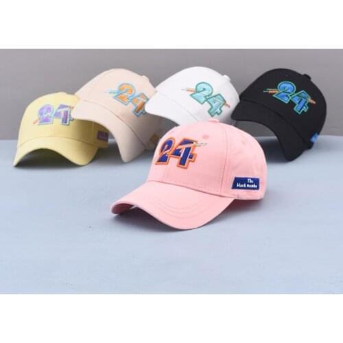 Doitbest Children Baseball Cap summer Hip Hop 24 digital embroidery kids sun Hats Boys Girls Caps child snapback Hat gorras