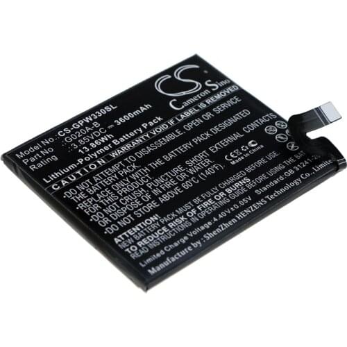 CS 3600mAh / 13.86Wh battery for Google G020C, Pixel 3A XL G020A-B