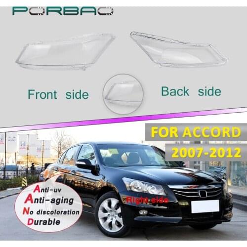 Headlight Headlamp Clear Shell For Accord Headlight Transparent Glass Lens Cover 2012-2007 4Doors Automotive Replacement DIY