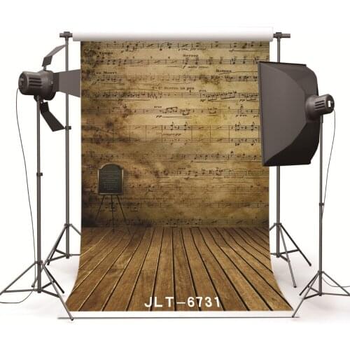 Fond Studio Photography Backdrops Prop Music Wall Wooden Floor Vinyl Photo Backgrounds for Photo Studio for Wedding Children