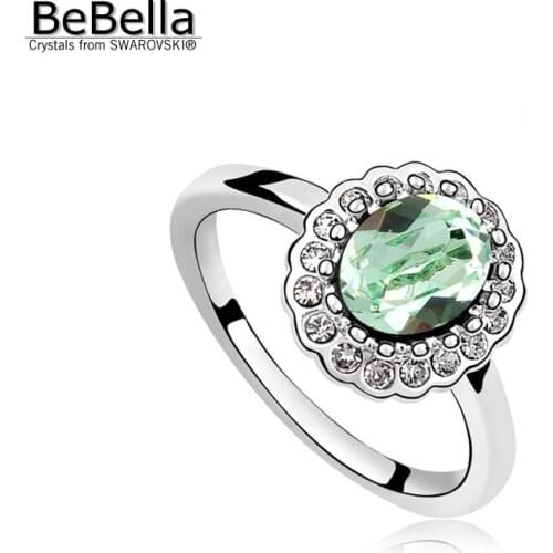BeBella crystal ring made with Austrian crystals from Swarovski 5 colors available for girls Christmas gift