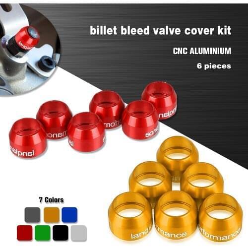 6PCS For Ducati MULTISTRADA 1200 Enduro 2016 2017 2018 MULTISTRADA 1200 S GT 2013 2014 2016 CNC Billet Bleed Valve Cover Kit