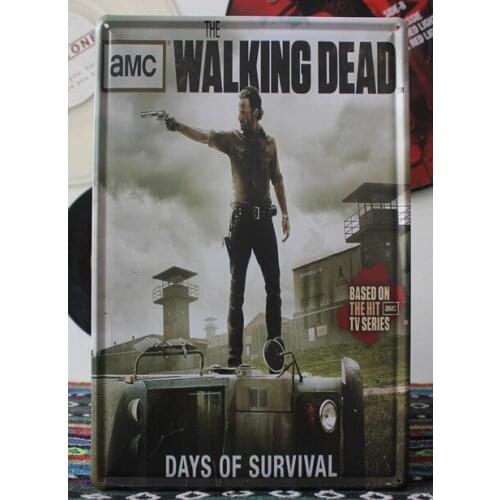 50pcs/lot Metal Sign shabby chic TIN SIGN The Walking dead Metal Decor Wall Art Vintage Rustic Surf Shop Beach Bar Tiki N-273