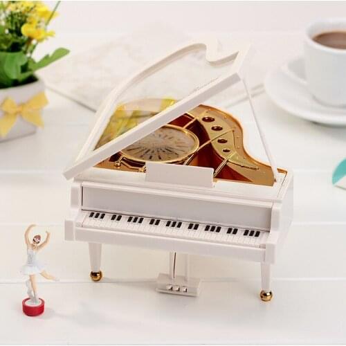 [MGT]Mechanism Piano Music Box Classical Vintage Movement Girl Ballerina Music Box carrossel Piano Model Ration Girl Music Boxes