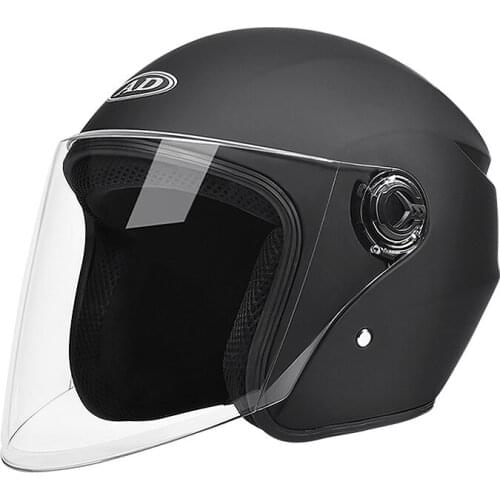 Motorcycle Helmet Mens and Womens Four Seasons Universal Winter Warm Half Helmet Motorcycle Full Helmet