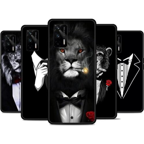 Man Suit Shirt Tie For Realme 8 GT Neo Flash Edition Explorer Master Q3 Pro Narzo30 C21 C20 C11 C20A C21Y Phone Case