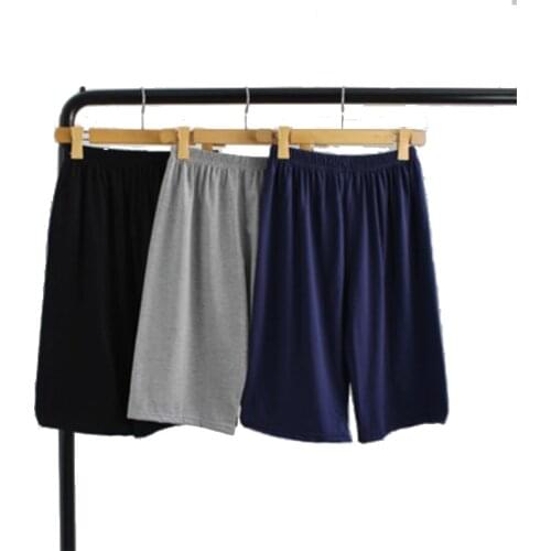 Richkeda Store New 2021 Summer Cotton Pyjamas Mens Sleepwear Casual Trousers Male Sleeping Short Loose Comfortable Sleep